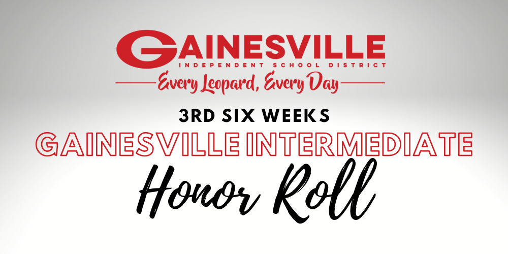 3rd Six Weeks Honor Roll